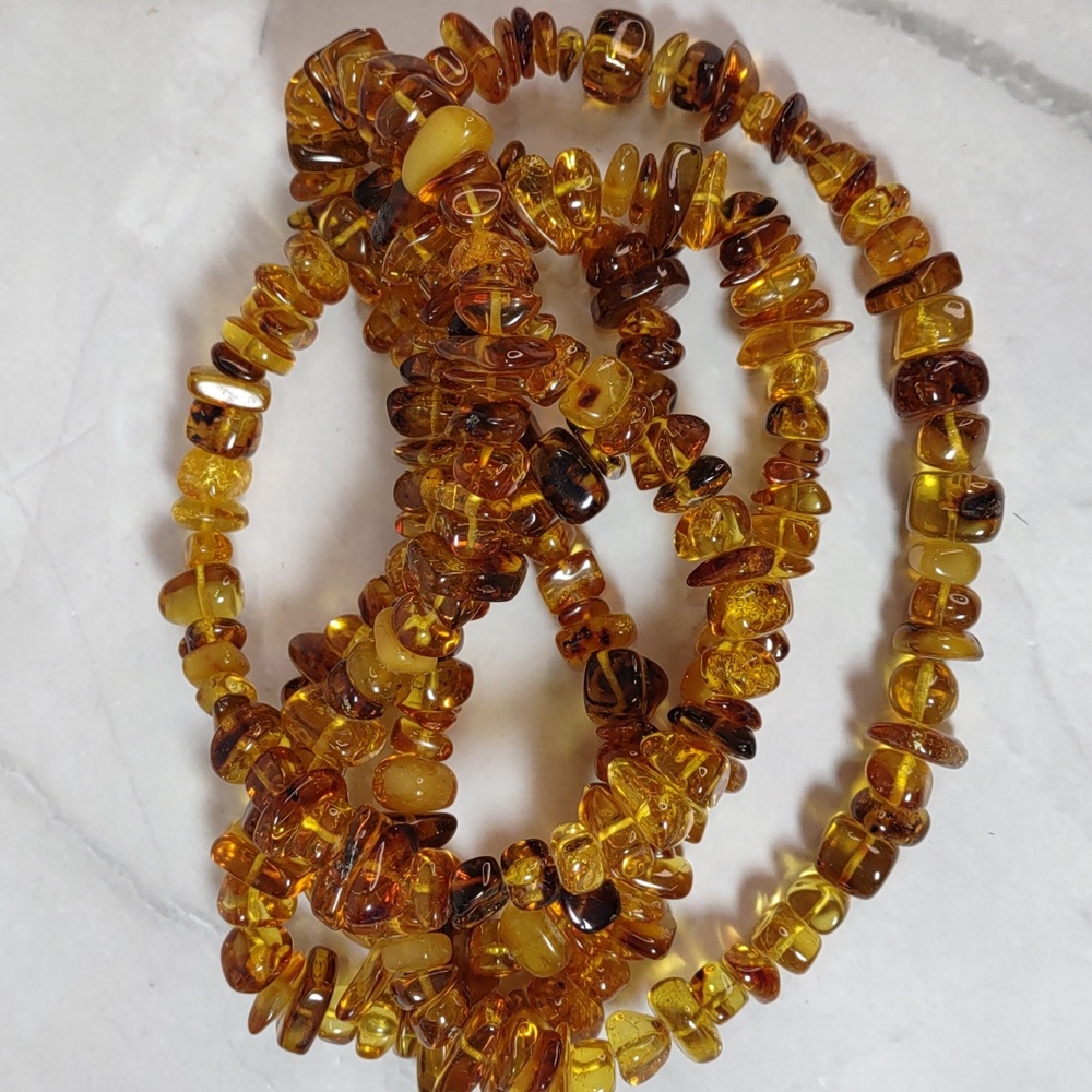 Artisan Crafted Amber Nugget Necklace